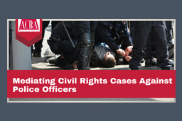 Mediating Civil Rights Cases Against Police Officers Blog Post Image