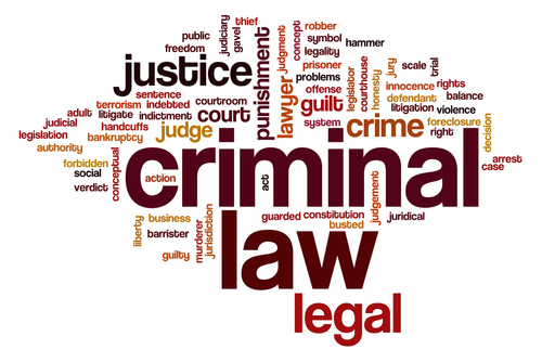 Criminal Law Image with Words