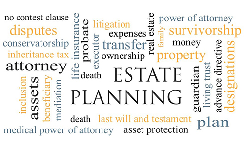 Estate Planning Words Image